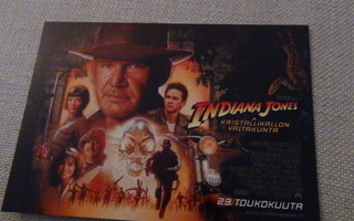 Indiana Jones ja kristallikallon valtakunta mainos postikort
