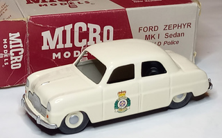 Ford Zephyr MK I Micro Models HYVIN HARVINAINEN