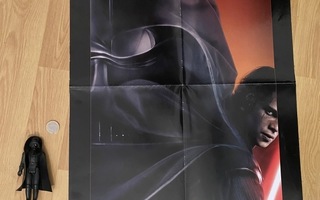 Star Wars juliste ja Darth Vader figuuri