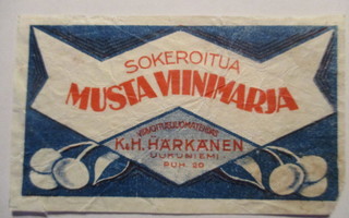MUSTAVIINIMARJA K JA H HÄRKÄNEN UUKUNIEMI X-1197