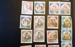 Italia Espanja Kreikka postimerkkejä 2 g.