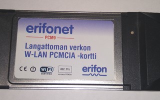 W-LAN PCMCIA KORTTI ERIFONET PCM9