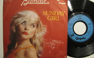 Blondie Sunday Girl 7" sinkku Saksalainen VG kunto vinyyli