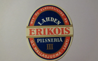 Etiketti - Lahden Erikois Pilsneriä III
