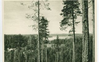 Hämeenlinna Kalvola Näköala Viipurinvuorelta 1930-luku