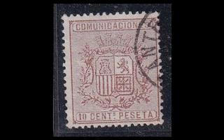 Espanja 145A o Vaakuna 10 C (1874)