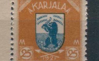 1922 Karjala  25  MK   postituore