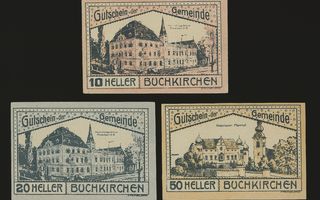 Itävalta 10, 20, 50 Heller, Buchkirchen 1920
