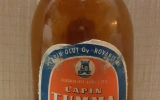 Lapin olut oy- Rovaniemi.Vanha olut pullo 60 Luvulta