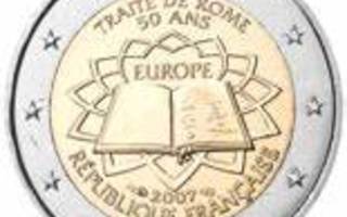 RANSKA ERIKOISEURO 2 EUROA 2007 (Rooman sopimus 50 vuotta)