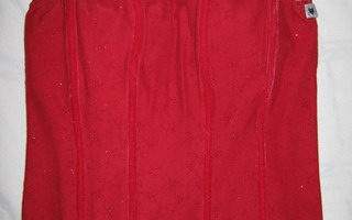 Punainen toppi/alusasu, käyttämätön, koko 80A