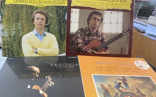 Klassinen kitara x 4 LP Segovia, Söllscher, Maroto