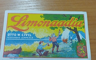 Otto W. Civil Lempäälä limonaadia etiketti.