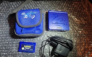 Gameboy advance sp kyogre edition setti