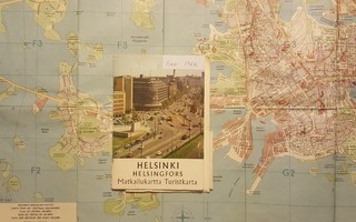 HELSINGIN MATKAILUKARTTA 1962 JA KATUNIMILUETTELO