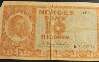 Norja 1954 10 Kroner
