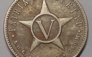 Cuba. 5 centavos 1916 .
