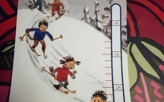 Mätsticka för småtroll av papper för att mäta längden