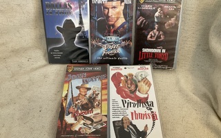 VHS-leffapaketti (Streetfighter, Chisum, Dallas, Showdown)