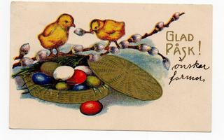 Pikkutiput ja pääsiäismunat - pikkukortti - kulkenut 1931