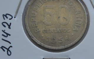 ARGENTINA  50 Centavos  v.1954  KM#49  Circ.