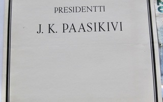 VANHA Ohjelma Presidentti Paasikivi RuumiinSiunaus 1956