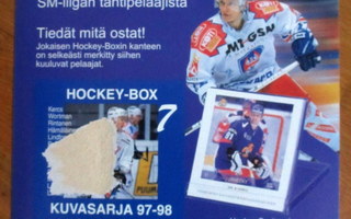 Hockey-Boxin tausta pahvi, KATSO