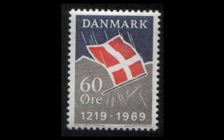 Tanska 481 ** Tanskan lippu 750v (1969)