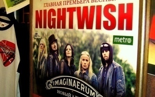 NIGHTWISH RARE VENÄJÄN KEIKKA JULISTE KEHYSTETTYNÄ !