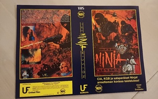 The Ninja mission VHS kansipaperi / kansilehti