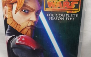 Star Wars The Clone Wars 5 tuotantokausi DVD (UUSI!)