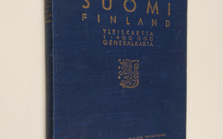 Suomi Finland yleiskartta 1:400000