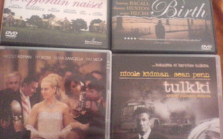 Nicole Kidman DVD elokuvia , 0,50 euroa / kpl