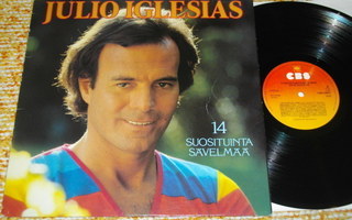 JULIO IGLESIAS - 14 suosituinta sävelmää - LP 1981 latin pop