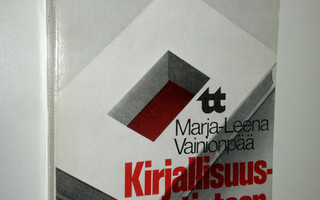 Marja-Leena Vainionpää : Kirjallisuustieteen perusteita