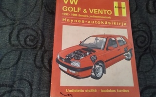 VW GOLF & VENTO korjausopas (1992-1996) bensa/diesel