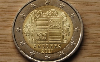 Andorra 2021  Andorran Coat of Arms 2 UNC