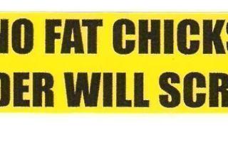 No Fat Chicks Fender Will Scrape! - Uusi prätkätarra