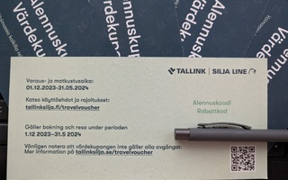 Tallink/Silja Linen alennuskuponki 31.5.2024