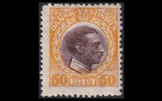 Tanskan Länsi-Intia 56 * Christian X 50 bit (1915)
