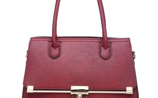 Red Metal Bar Handbag