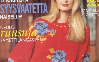 Suuri Käsityö lehti n:o 8 1993 Kaava-arkki tallella.
