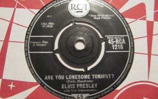 Elvis Presley Are You Lonesome  7" sinkku UK RCA-1216