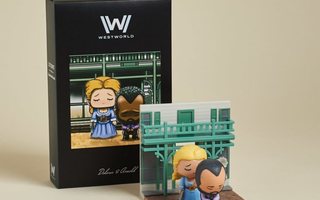 WESTWORLD DOLORES & ARNOLD	(25 616)	2 figure n.7cm +seinä n.