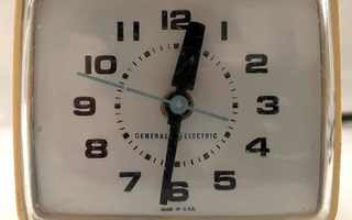 vintage GENERAL ELECTRIC herätyskello kello retro 60-luku