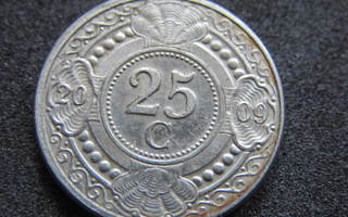 25 cents 2008 Hollannin Antillit. Netherlands Antilles