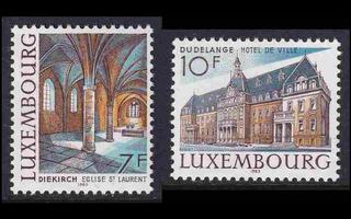 Luxemburg 1081-2 ** Rakennuksia (1983)