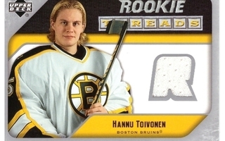 Mv HANNU TOIVONEN Bruins 05-06 Up.Deck Rookie Threads #RT-HT
