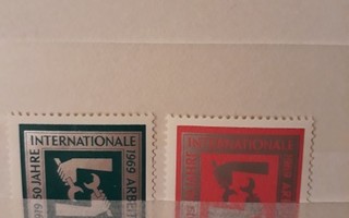 DDR 1969 - ILO 50 v. (2)  ++