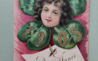 Vanha postikortti uusivuosi 1905